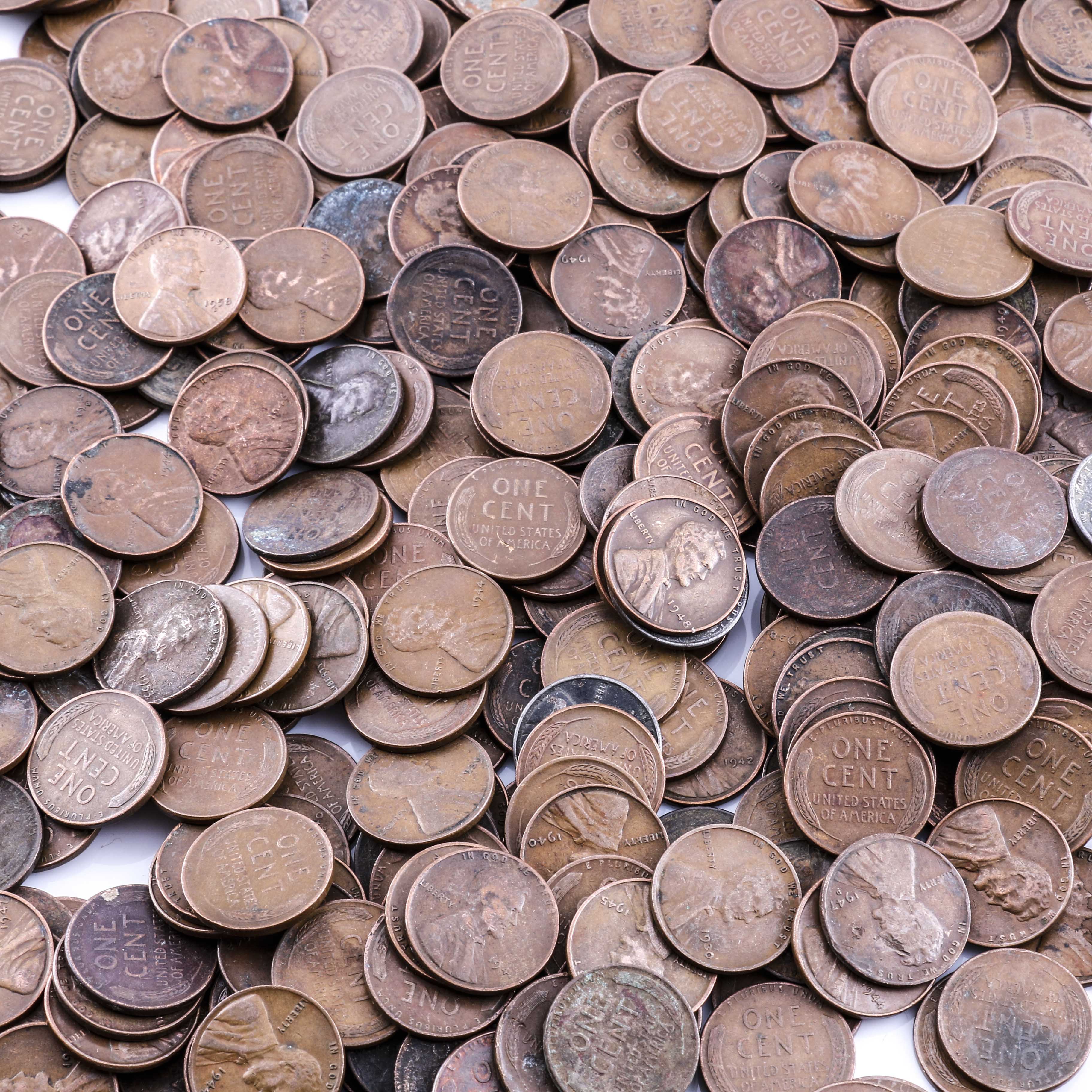 950 Lincoln Wheat Pennies