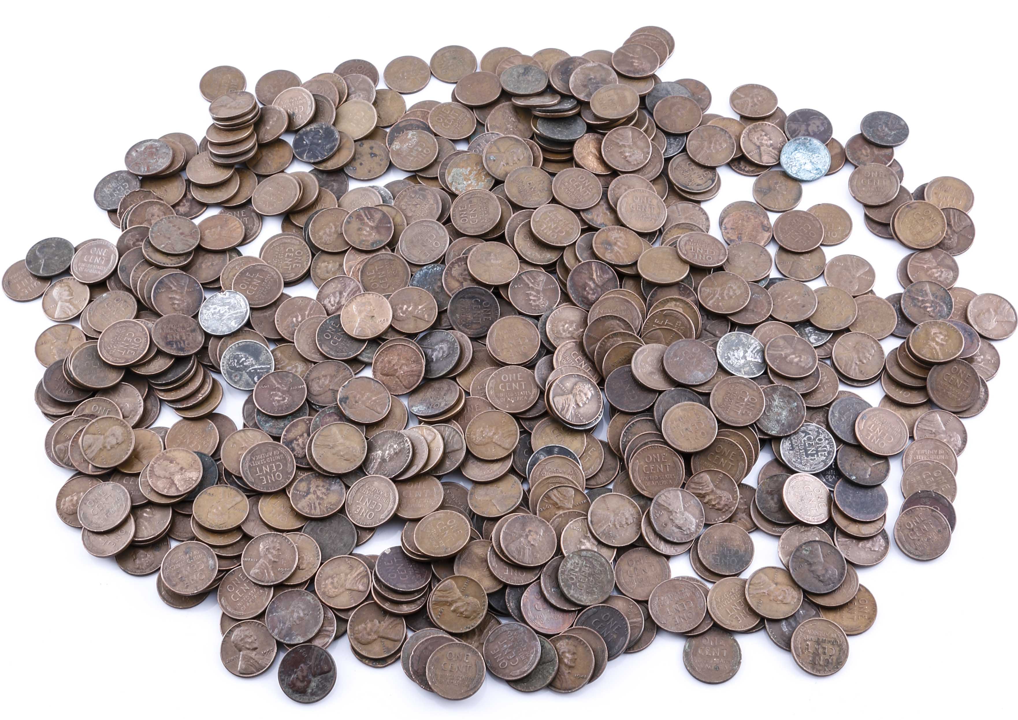 950 Lincoln Wheat Pennies