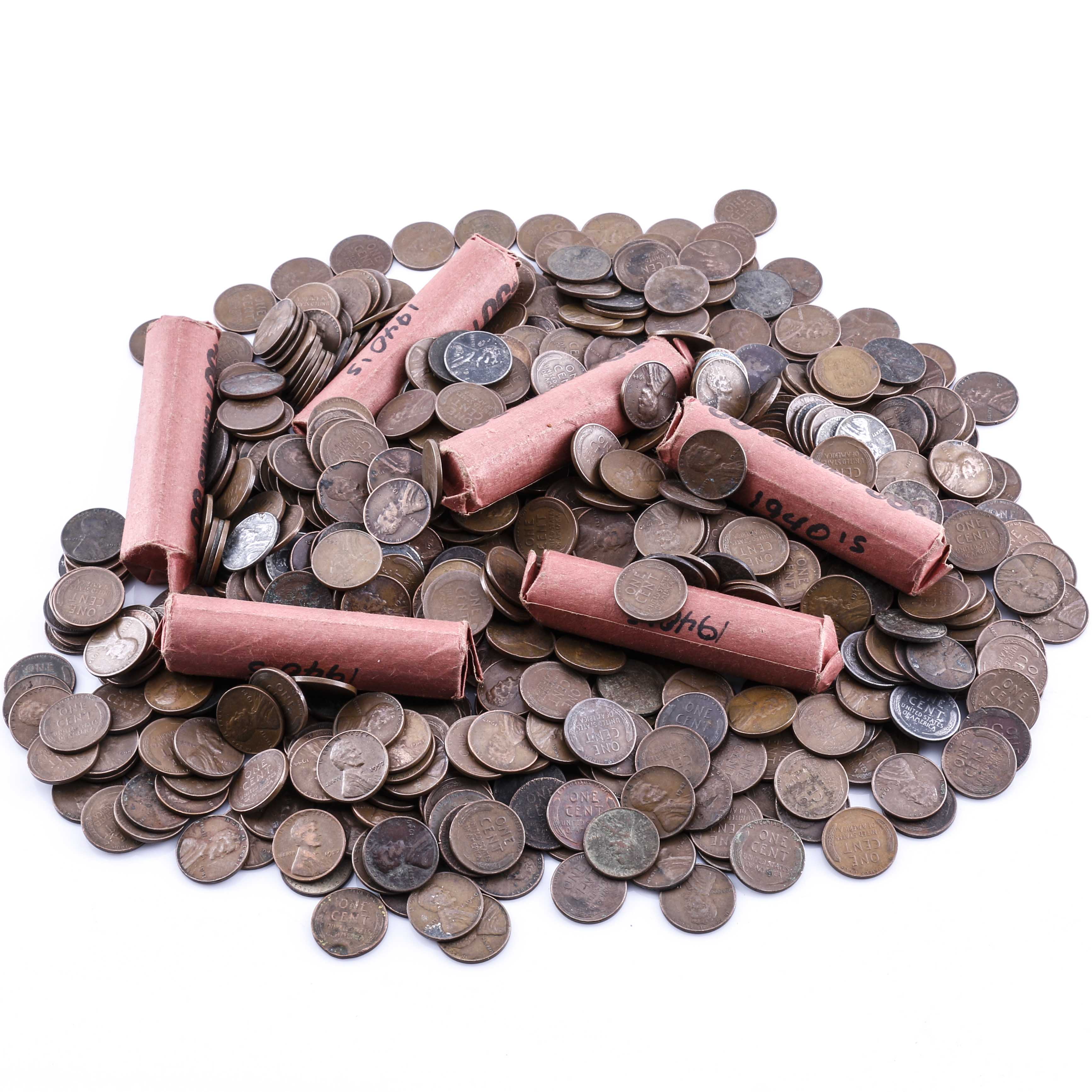 950 Lincoln Wheat Pennies