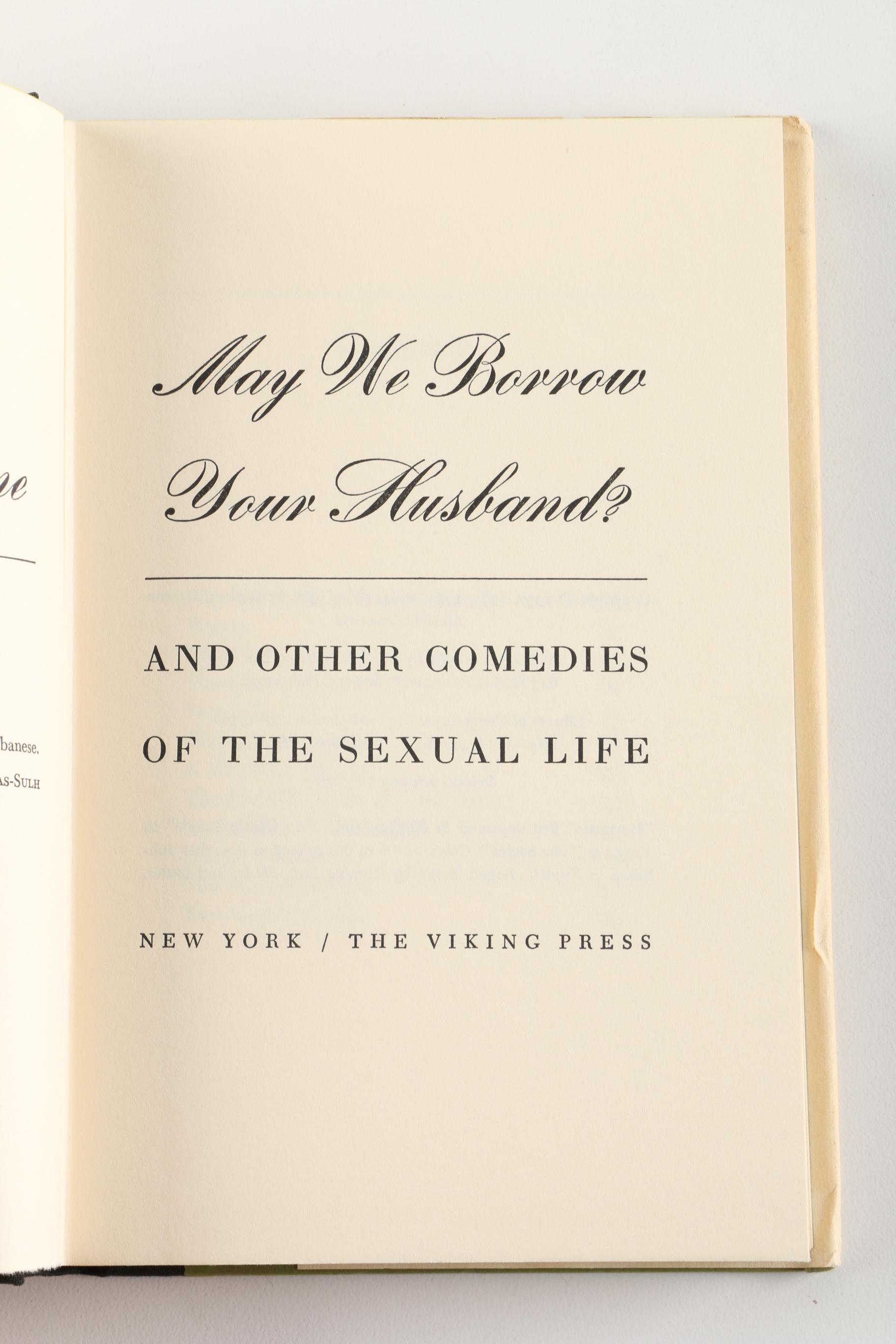 1967 "May We Borrow Your Husband" by Graham Greene Second Printing
