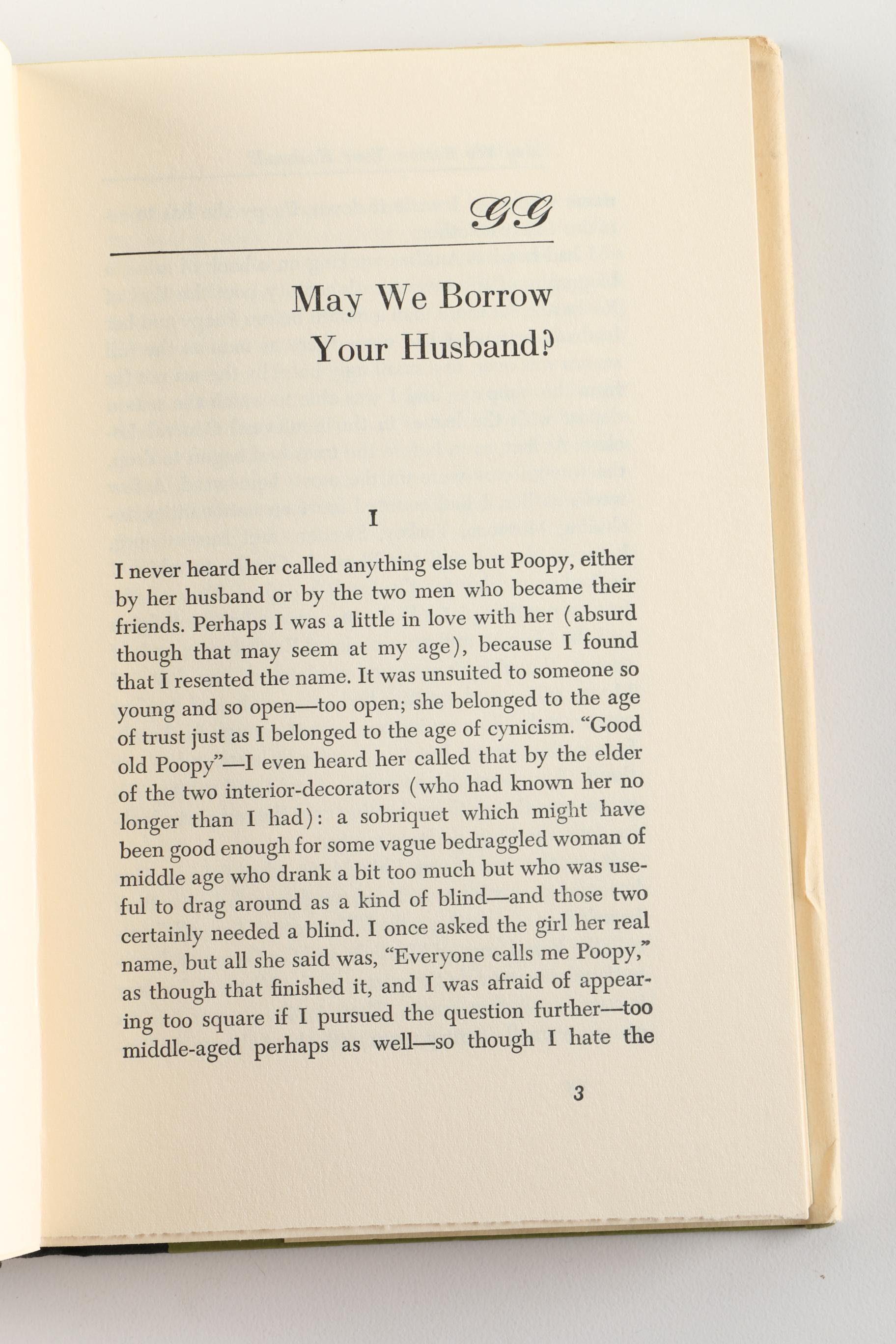 1967 "May We Borrow Your Husband" by Graham Greene Second Printing