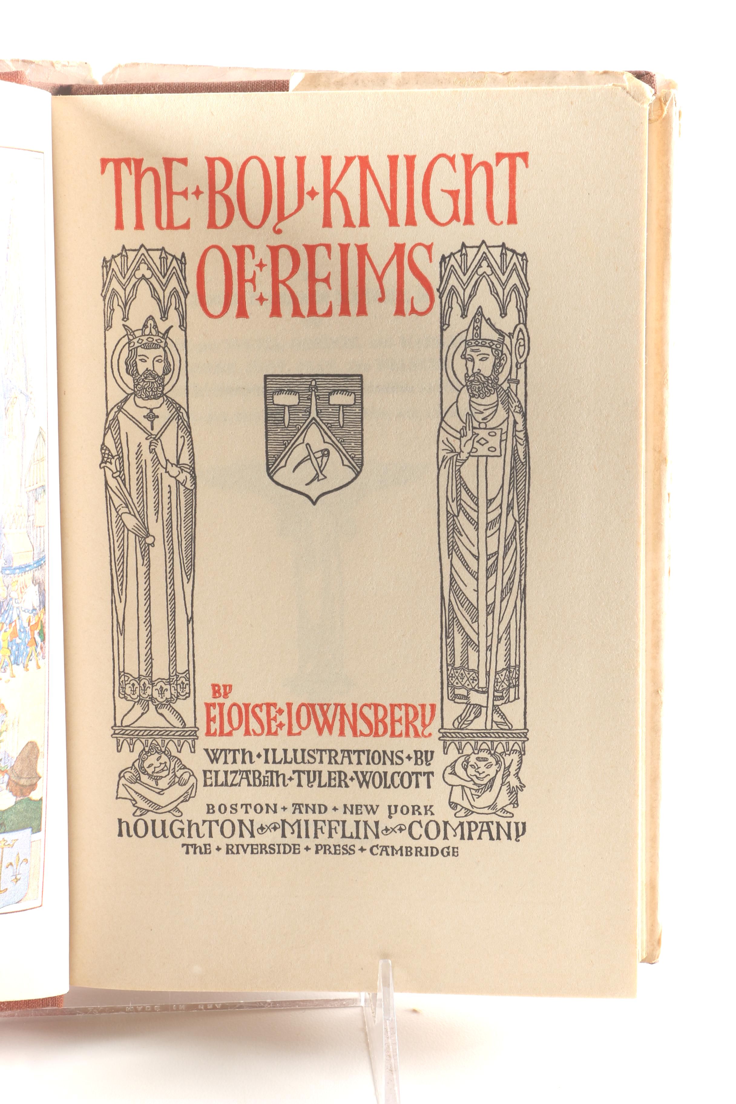 1927 "The Boy Knight of Reims" by Eloise Lownsbery