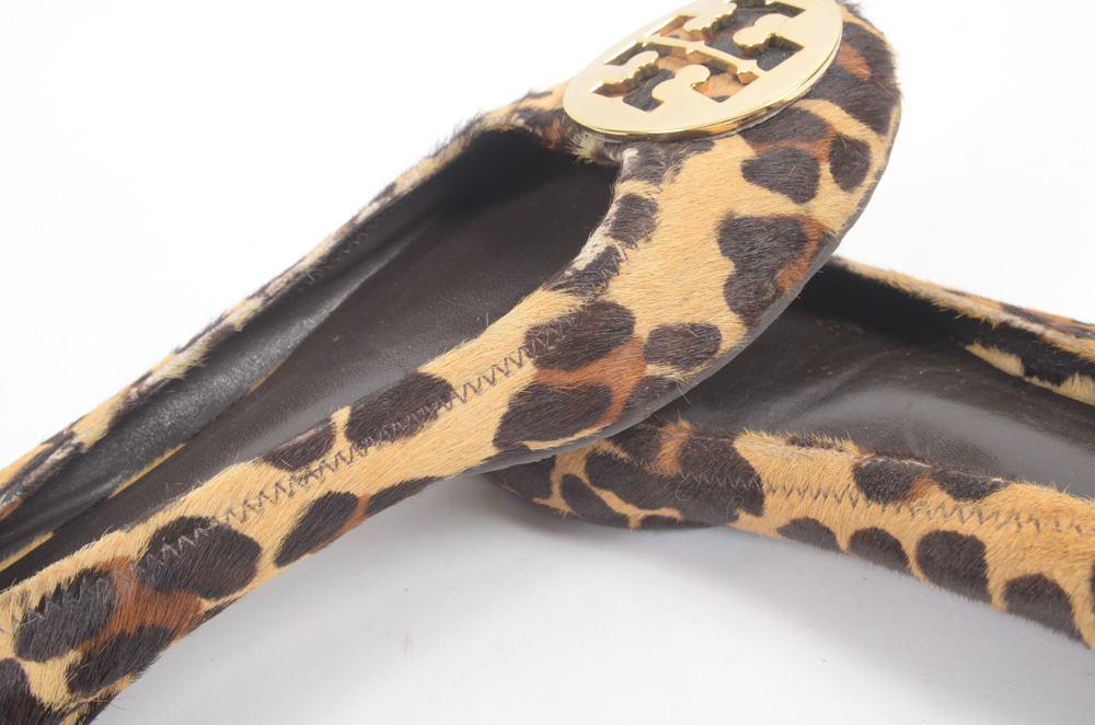 Tory Burch Loepard Print Ballerina Flats
