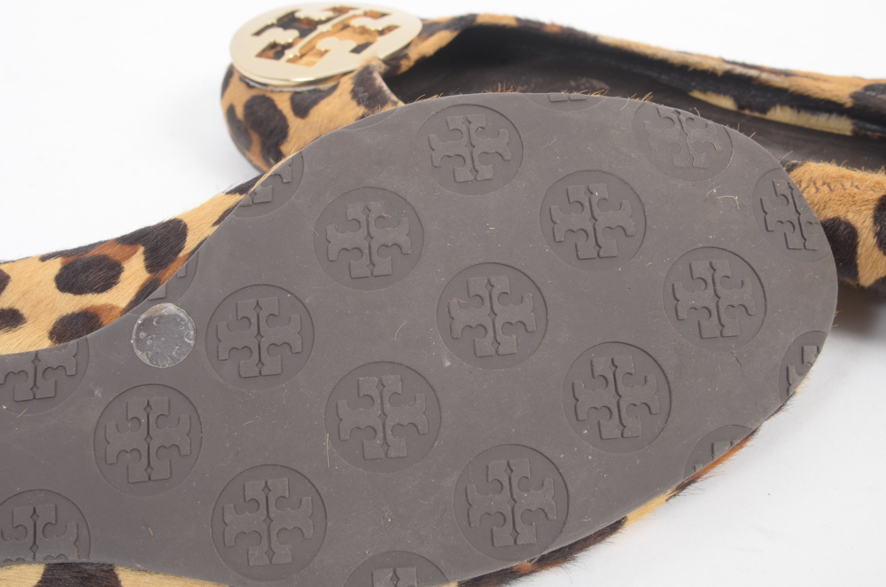 Tory Burch Loepard Print Ballerina Flats