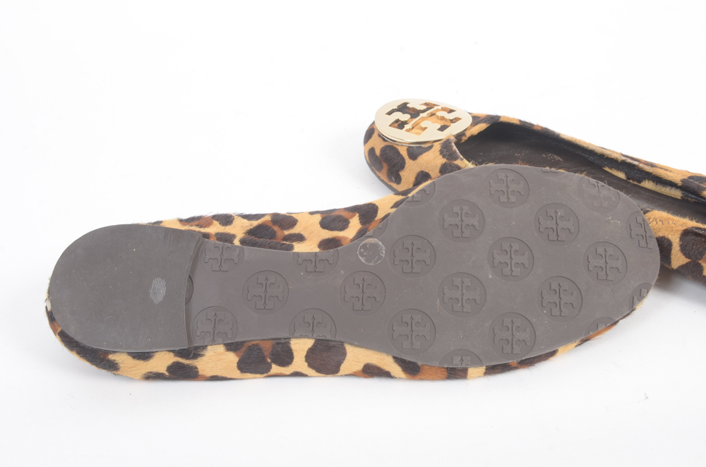 Tory Burch Loepard Print Ballerina Flats