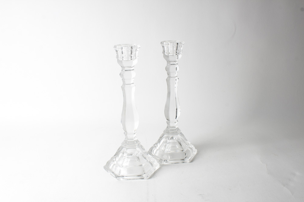 Tiffany & Co. Crystal Candlesticks