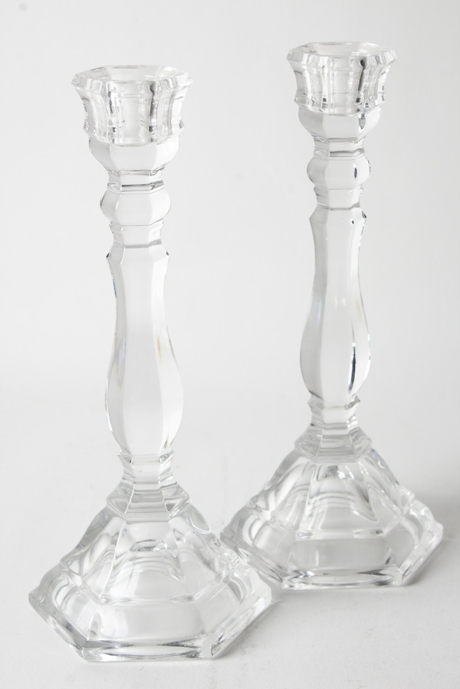 Tiffany & Co. Crystal Candlesticks