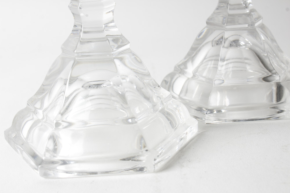 Tiffany & Co. Crystal Candlesticks