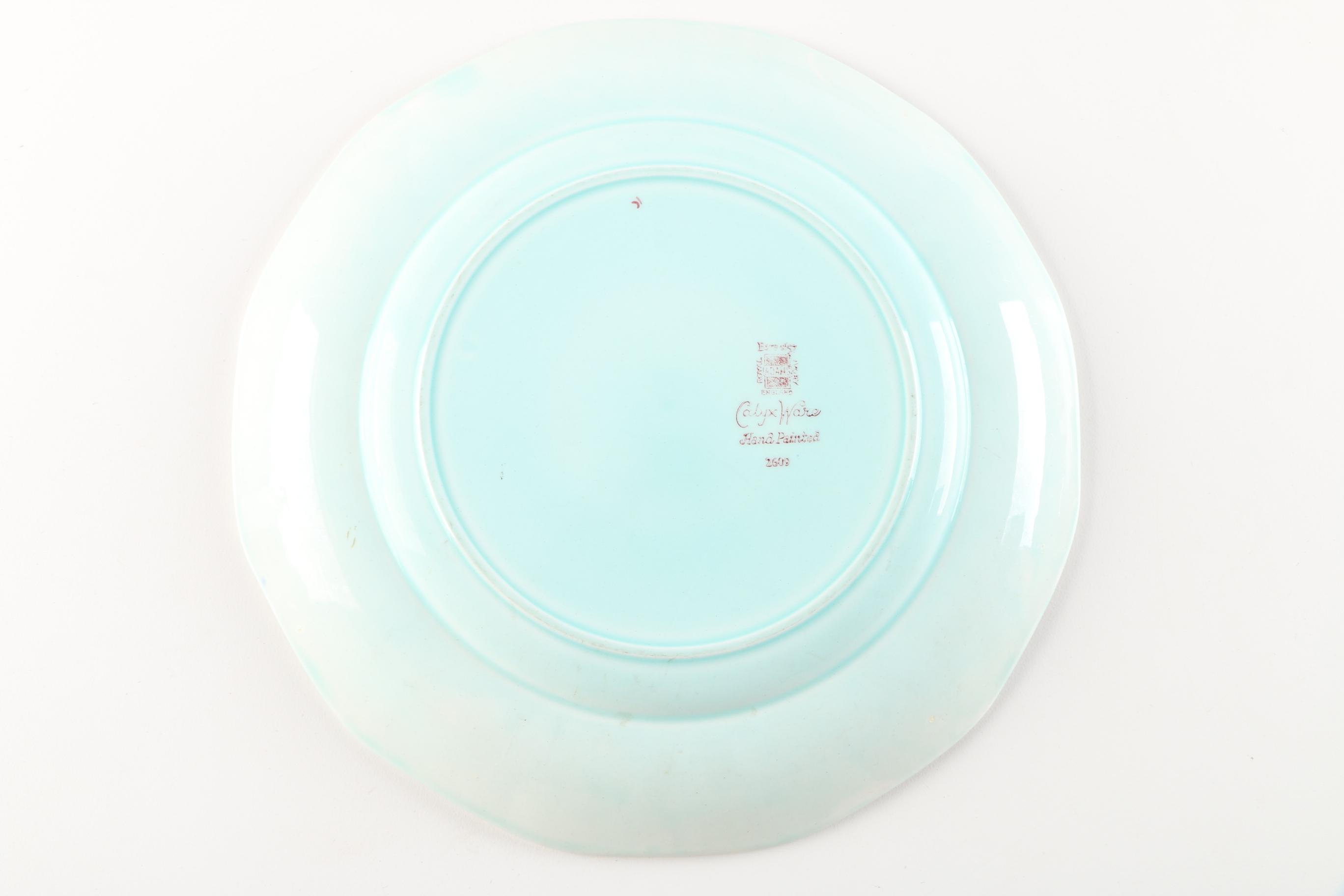 Adams China Calyx Ware Plates