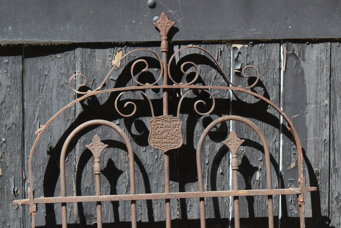 Late 1800s Stewart Ironworks Garden Gate