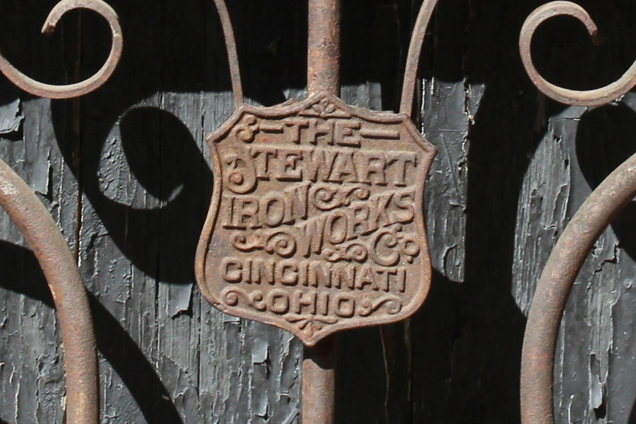 Late 1800s Stewart Ironworks Garden Gate