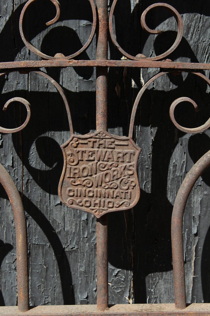 Late 1800s Stewart Ironworks Garden Gate