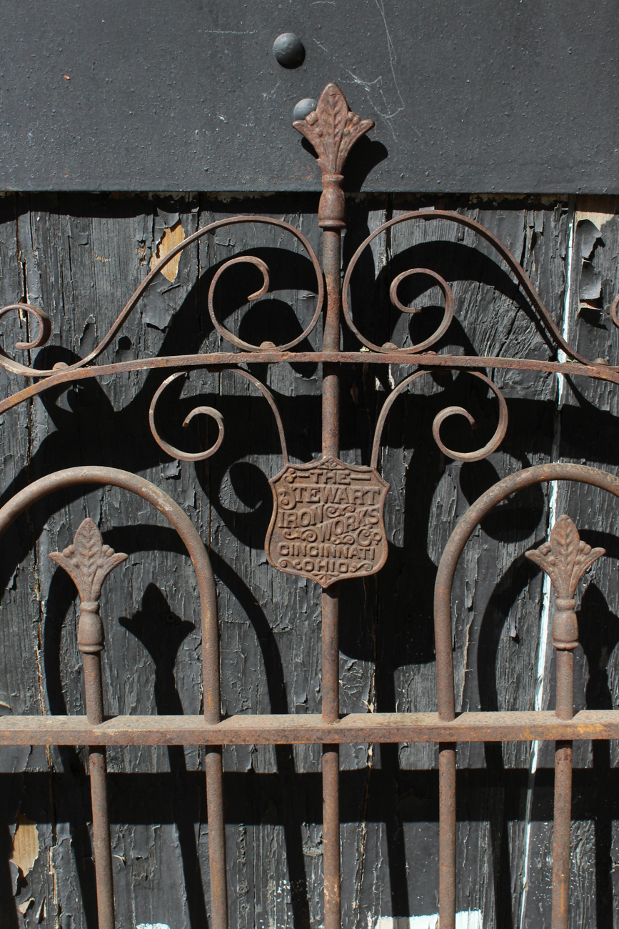 Late 1800s Stewart Ironworks Garden Gate
