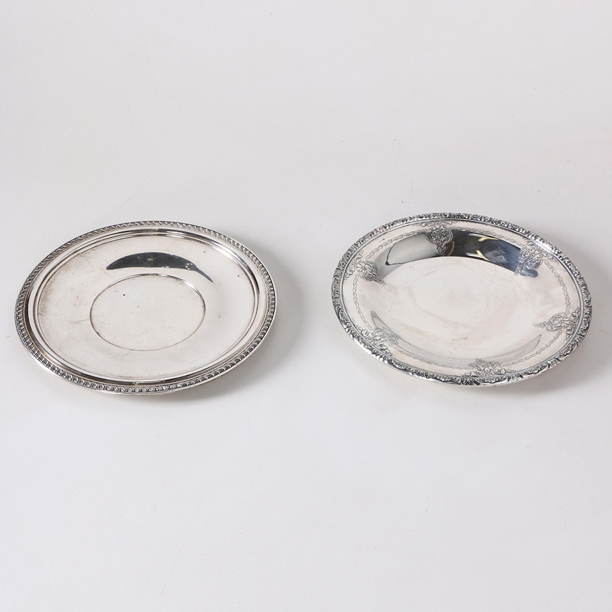 Towle and Quaker Sterling Silver Serving Plates