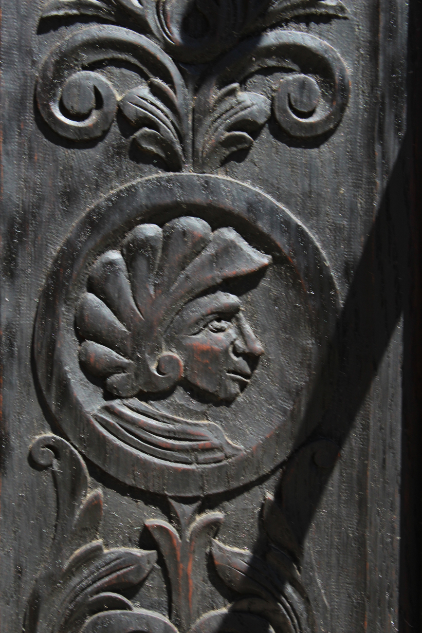 Hand Carved English Oak Hall Tree Circa The Mid 1800s