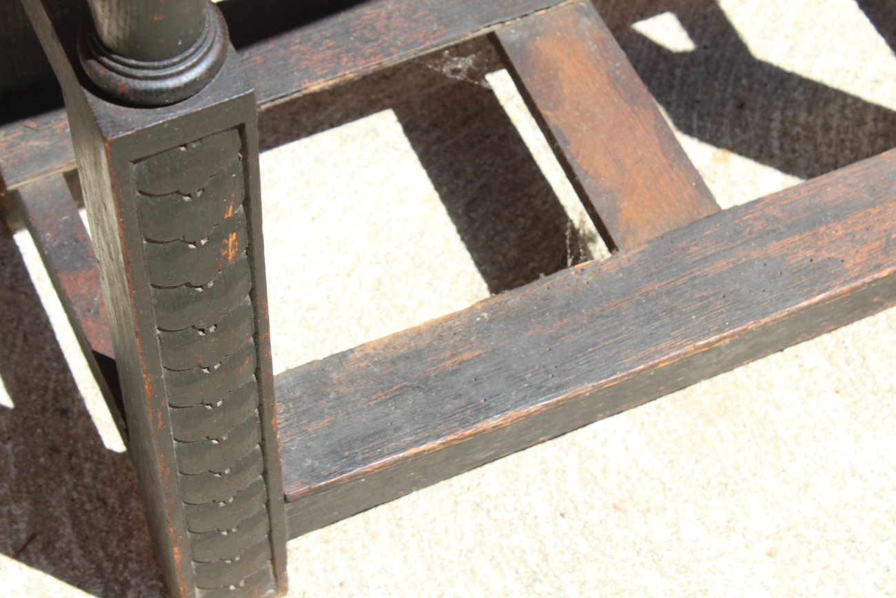 Hand Carved English Oak Hall Tree Circa The Mid 1800s