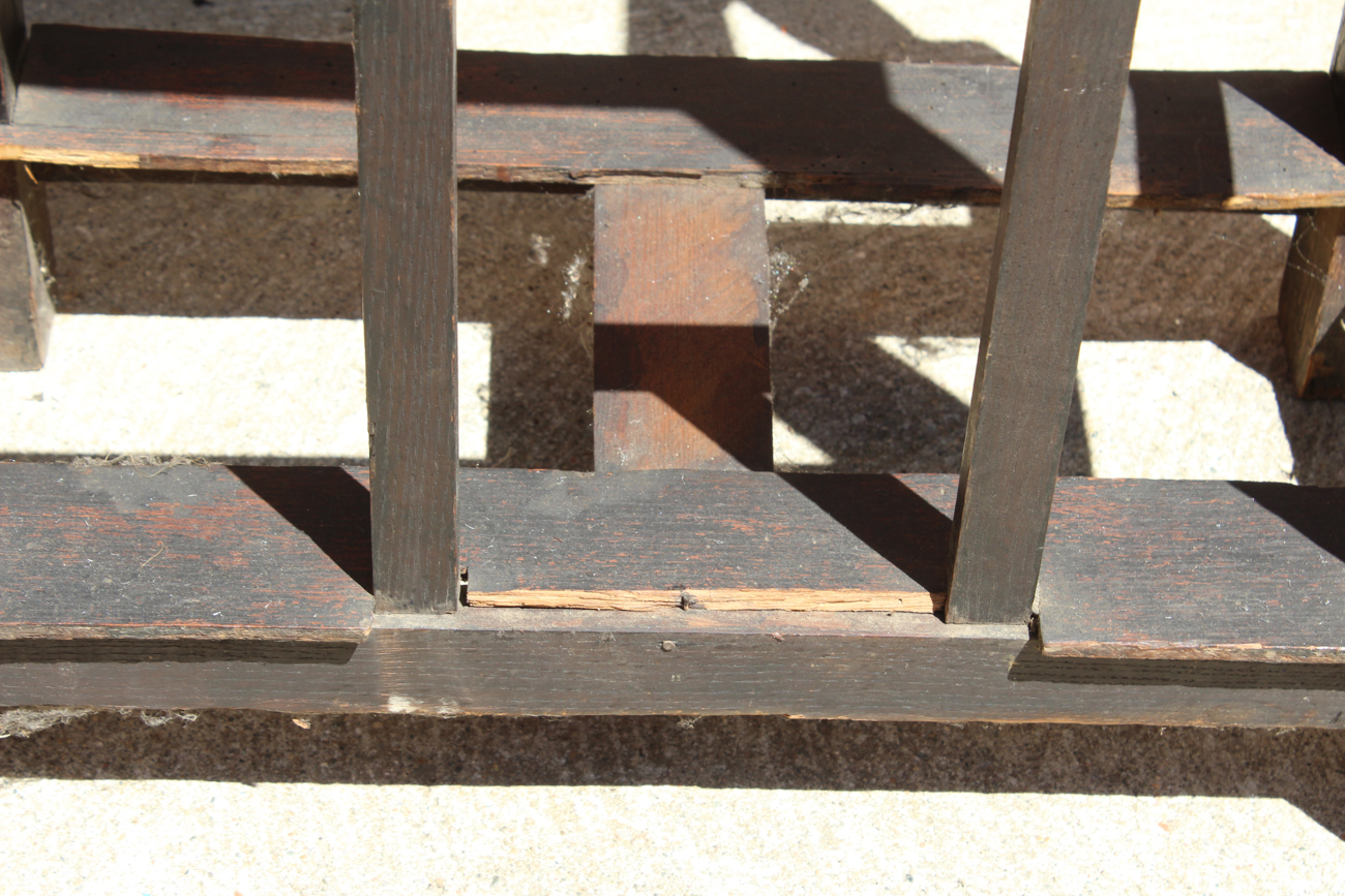 Hand Carved English Oak Hall Tree Circa The Mid 1800s