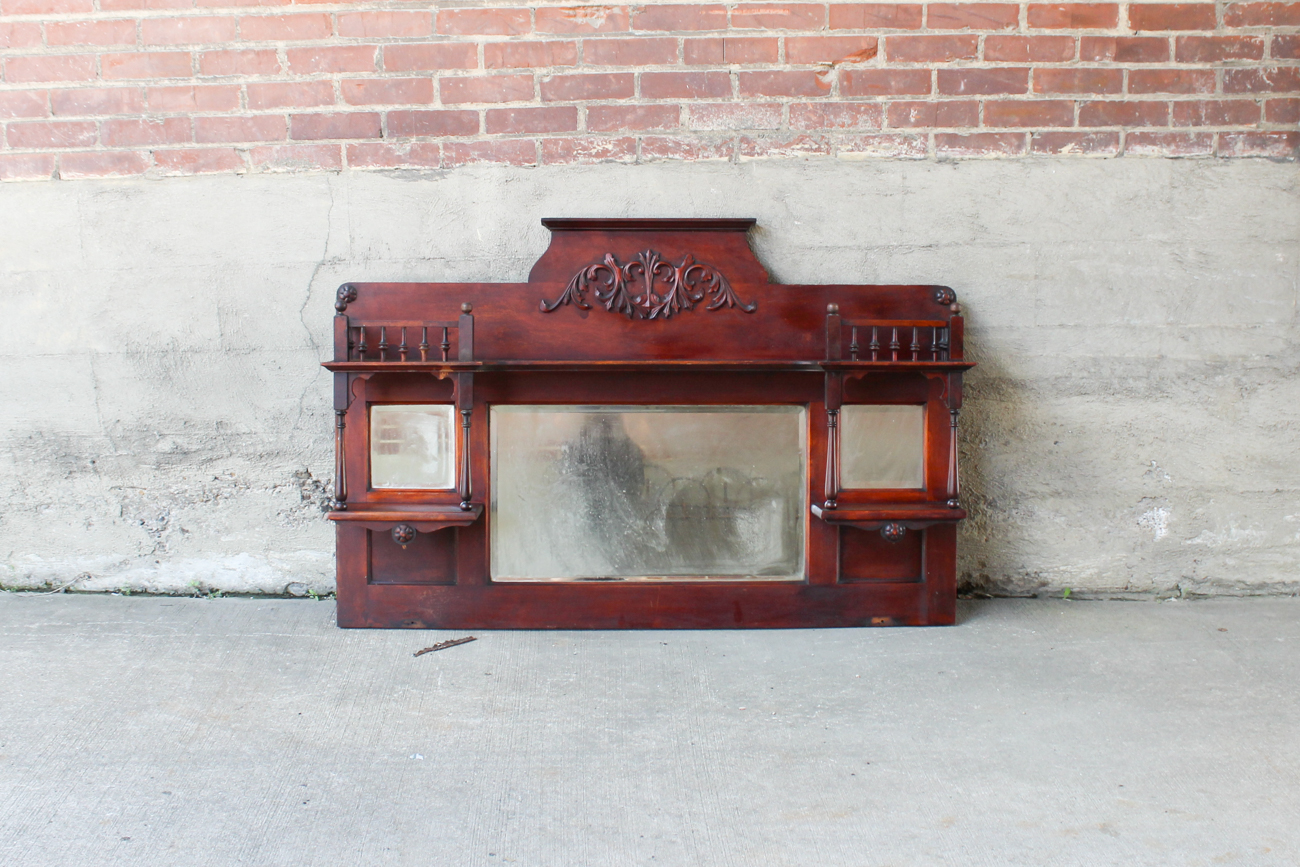 Antique Cherry Fireplace Mantel Top