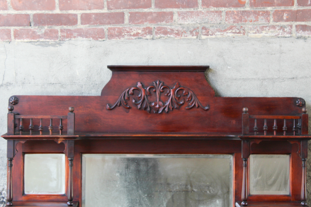Antique Cherry Fireplace Mantel Top