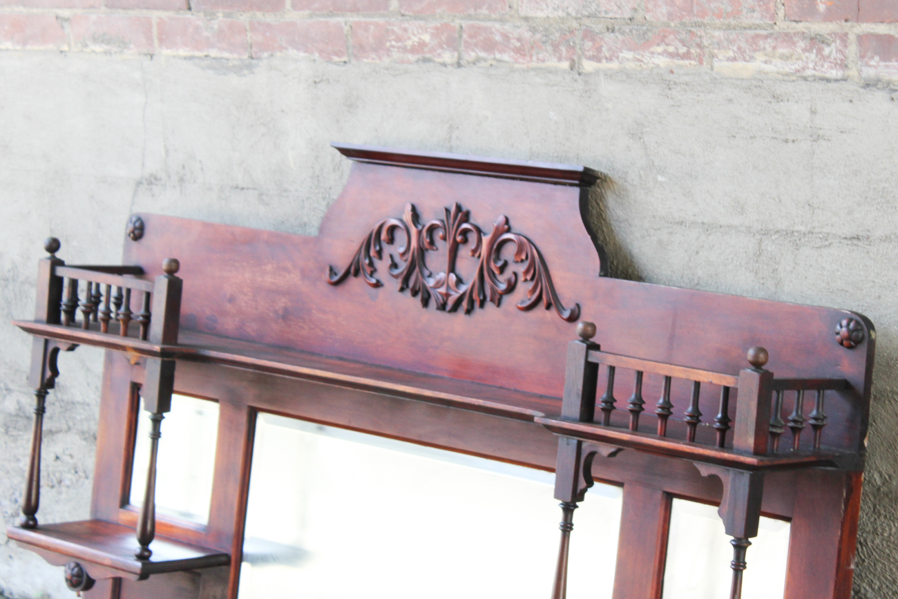 Antique Cherry Fireplace Mantel Top