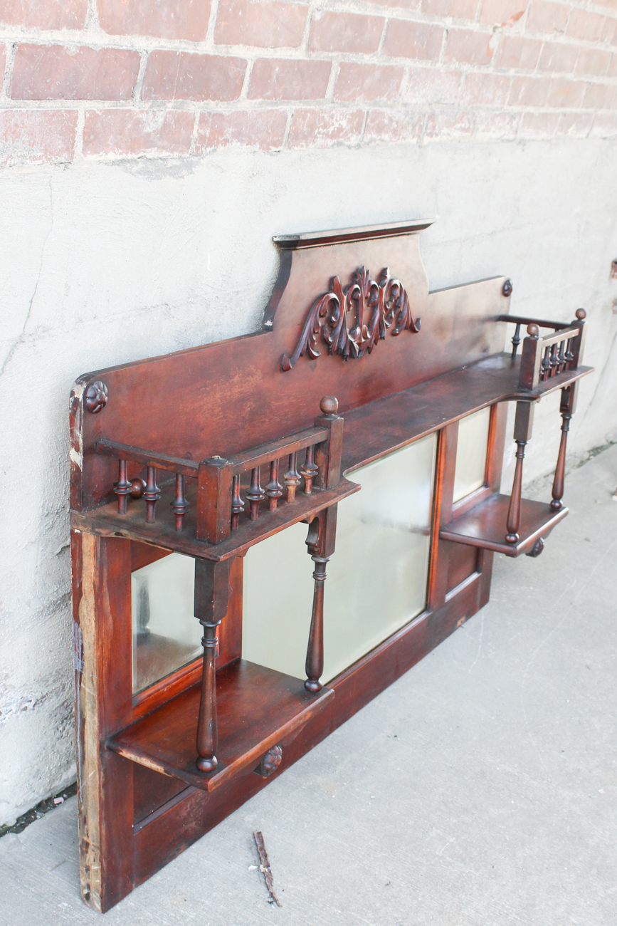 Antique Cherry Fireplace Mantel Top