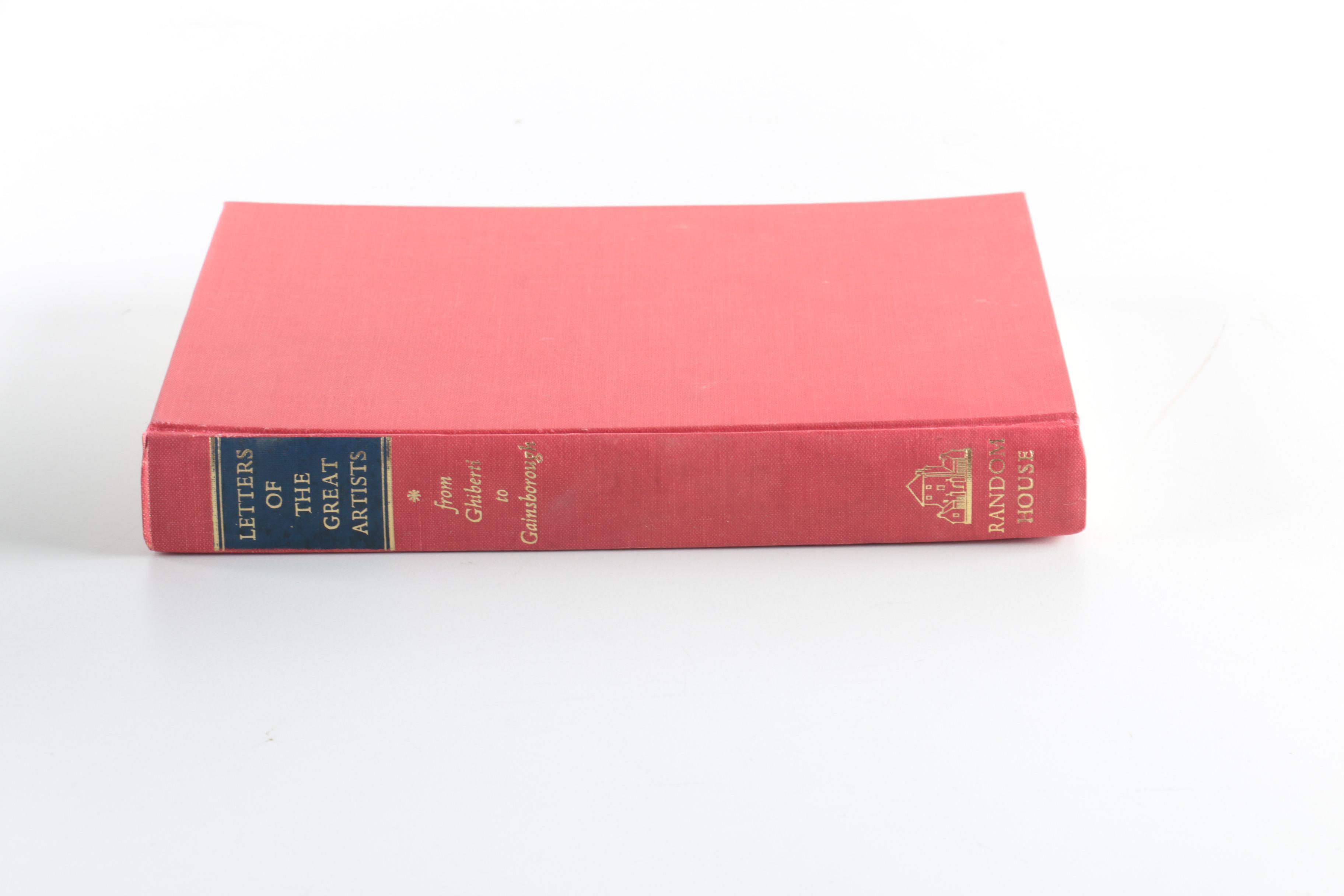 Two Volume Set of "The Letters of the Great Artists" Edited by Richard Friedenthal
