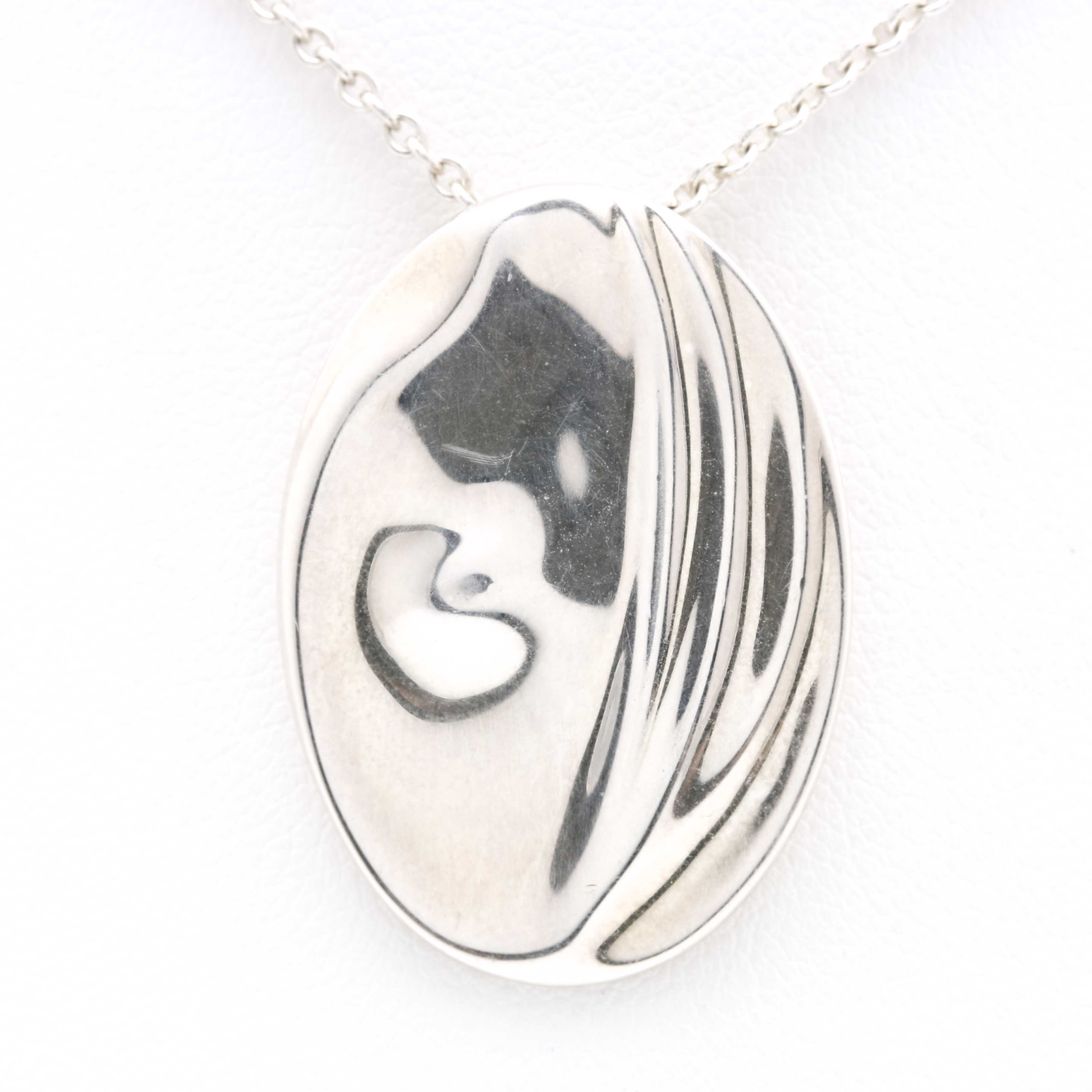 Sterling Tiffany & Co. Elsa Peretti "Virgo Zodiac" Necklace