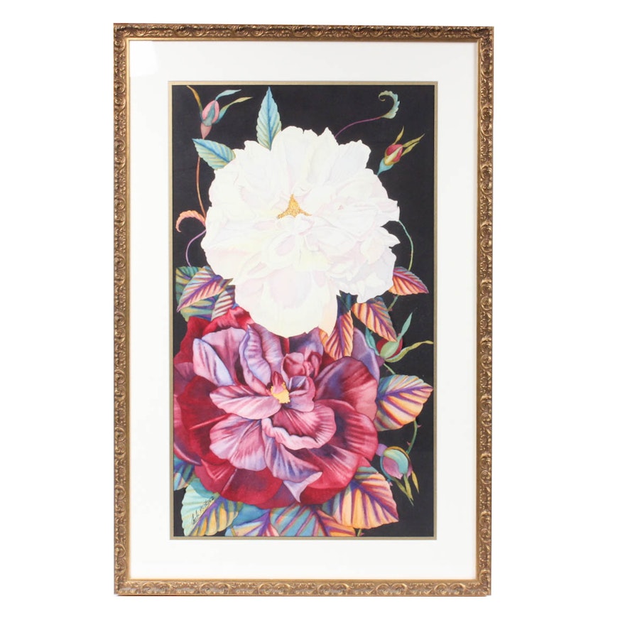 Charles Matheny Floral Watercolor