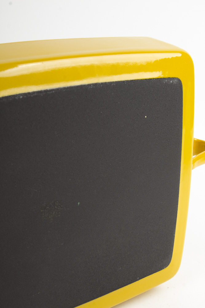 Vintage Dansk Yellow Enamelware Pans