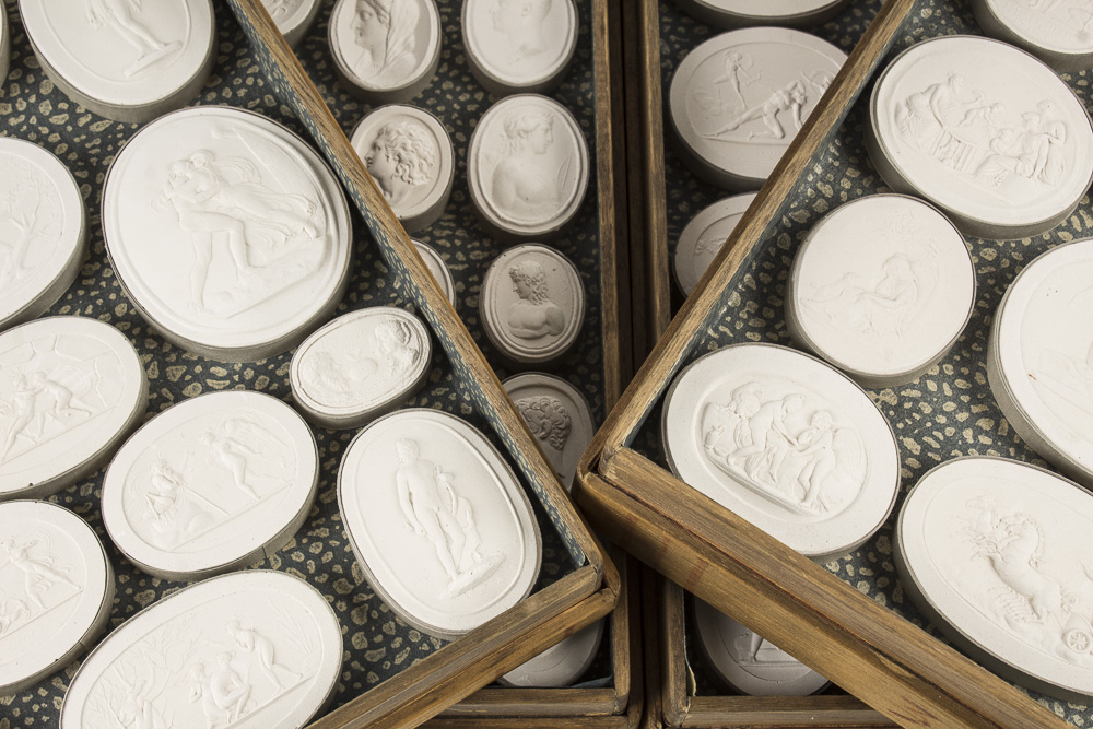 Boxed Collection of Miniature Grand Tour Intagliios