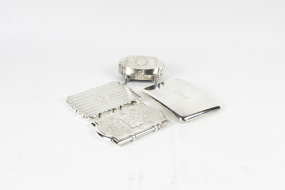 Sterling Silver and Silver Plated Cases and Lined Trinket Box