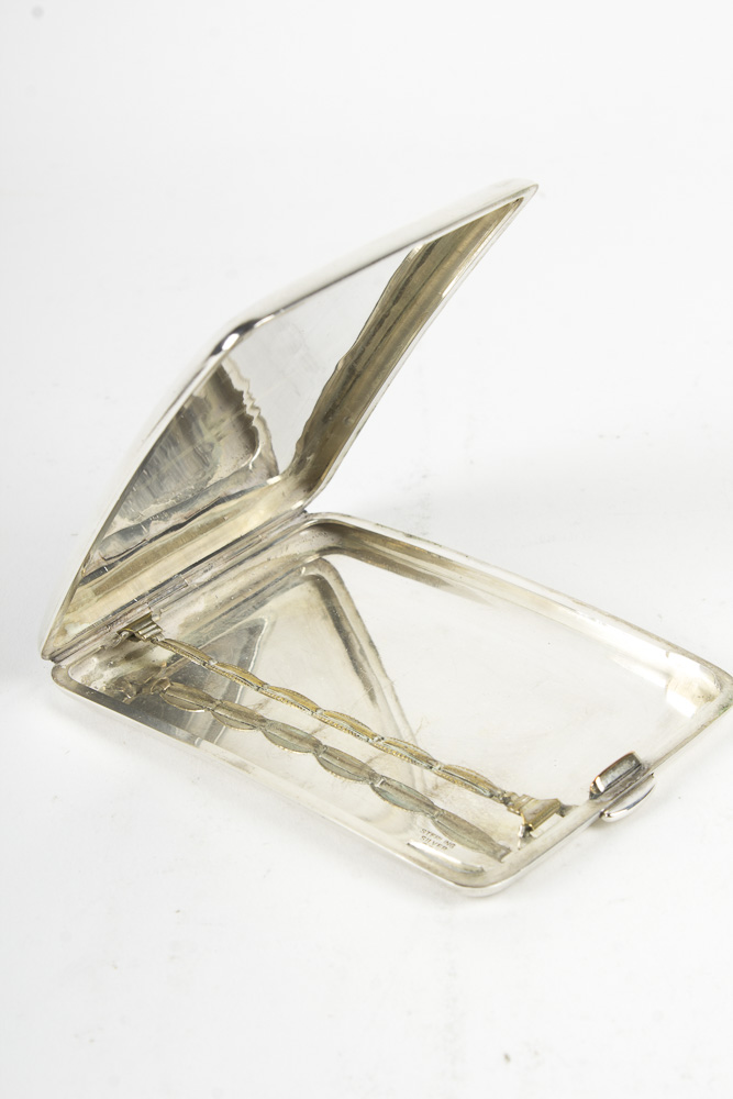 Sterling Silver and Silver Plated Cases and Lined Trinket Box