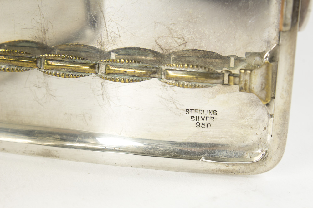 Sterling Silver and Silver Plated Cases and Lined Trinket Box