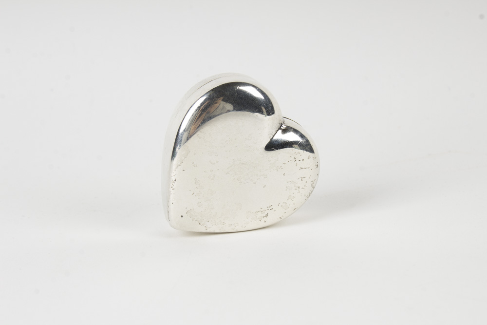 Gucci Heart Shaped Sterling Silver Box