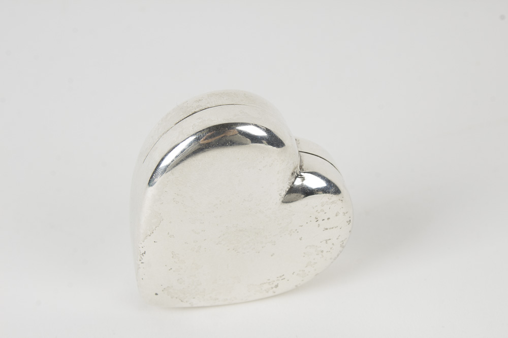 Gucci Heart Shaped Sterling Silver Box