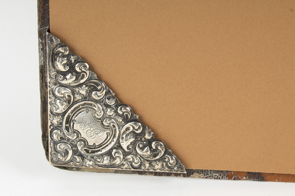 Vintage Blotter with Black, Starr & Frost Sterling Silver Corners