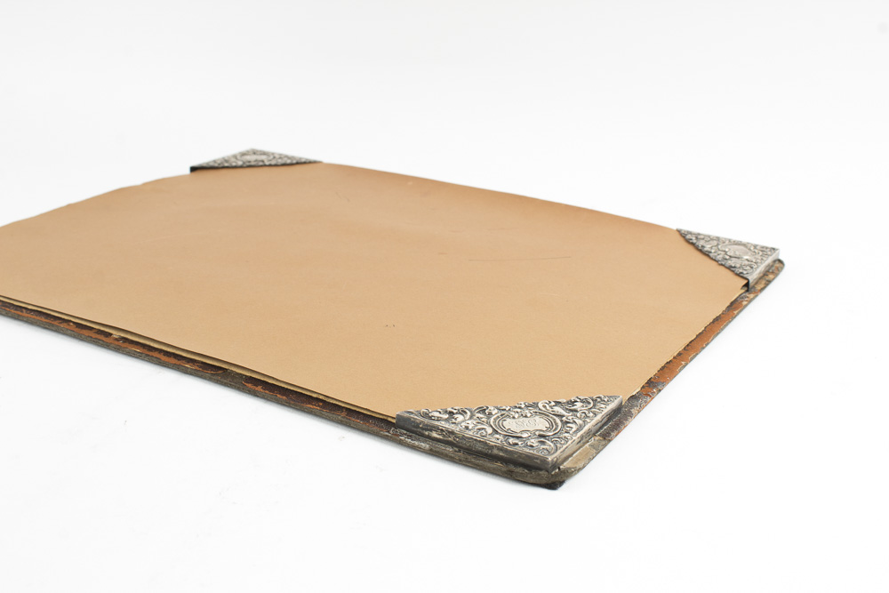 Vintage Blotter with Black, Starr & Frost Sterling Silver Corners