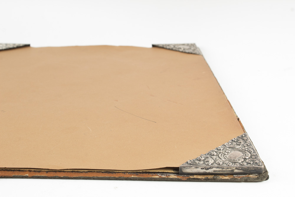 Vintage Blotter with Black, Starr & Frost Sterling Silver Corners