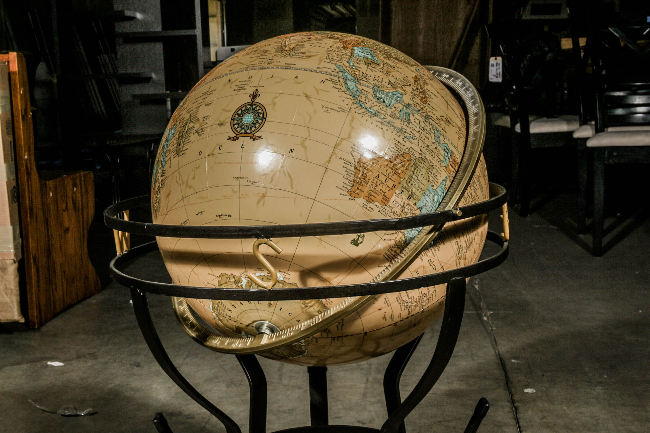 Cram's Imperial World Globe Including Stand