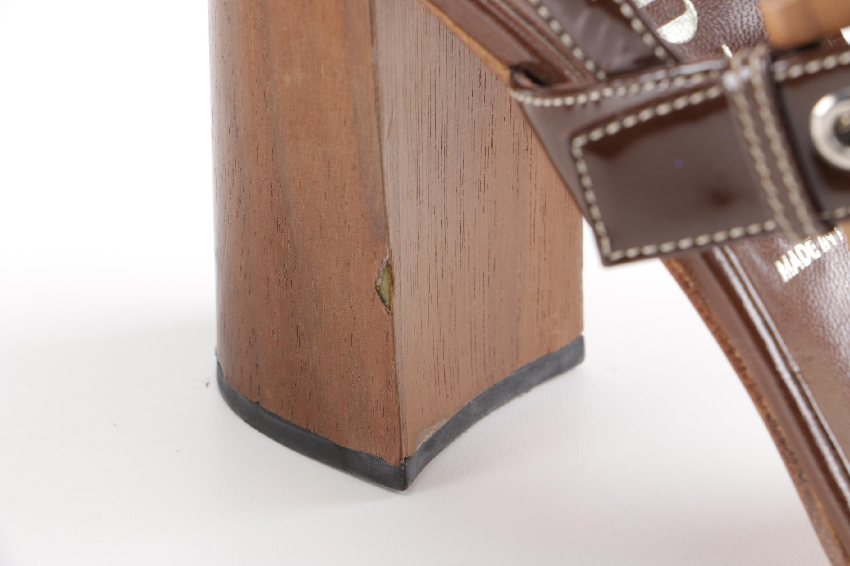 Prada Brown Leather Sandals