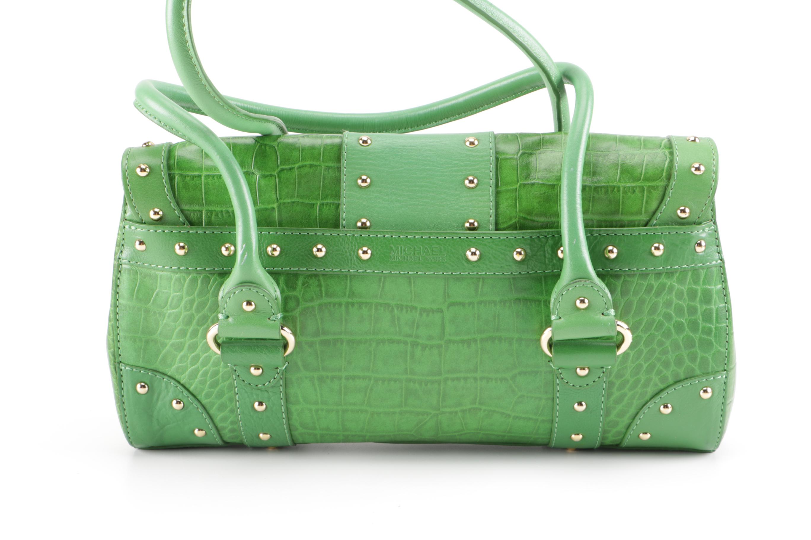 Michaeal Michael Kors Green Shoulder Bag