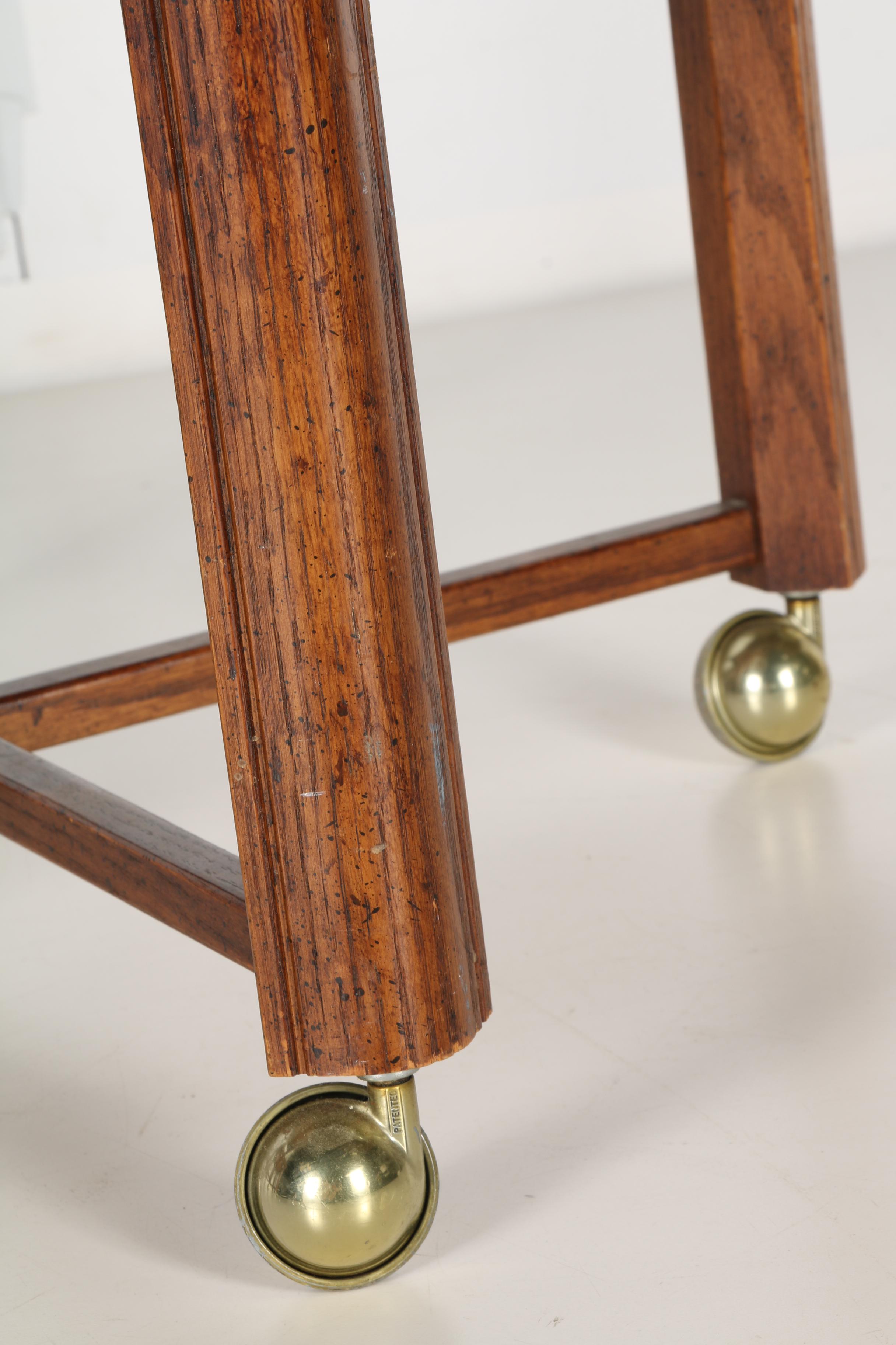 Vintage Rolling Ottomans by Stanley Furniture