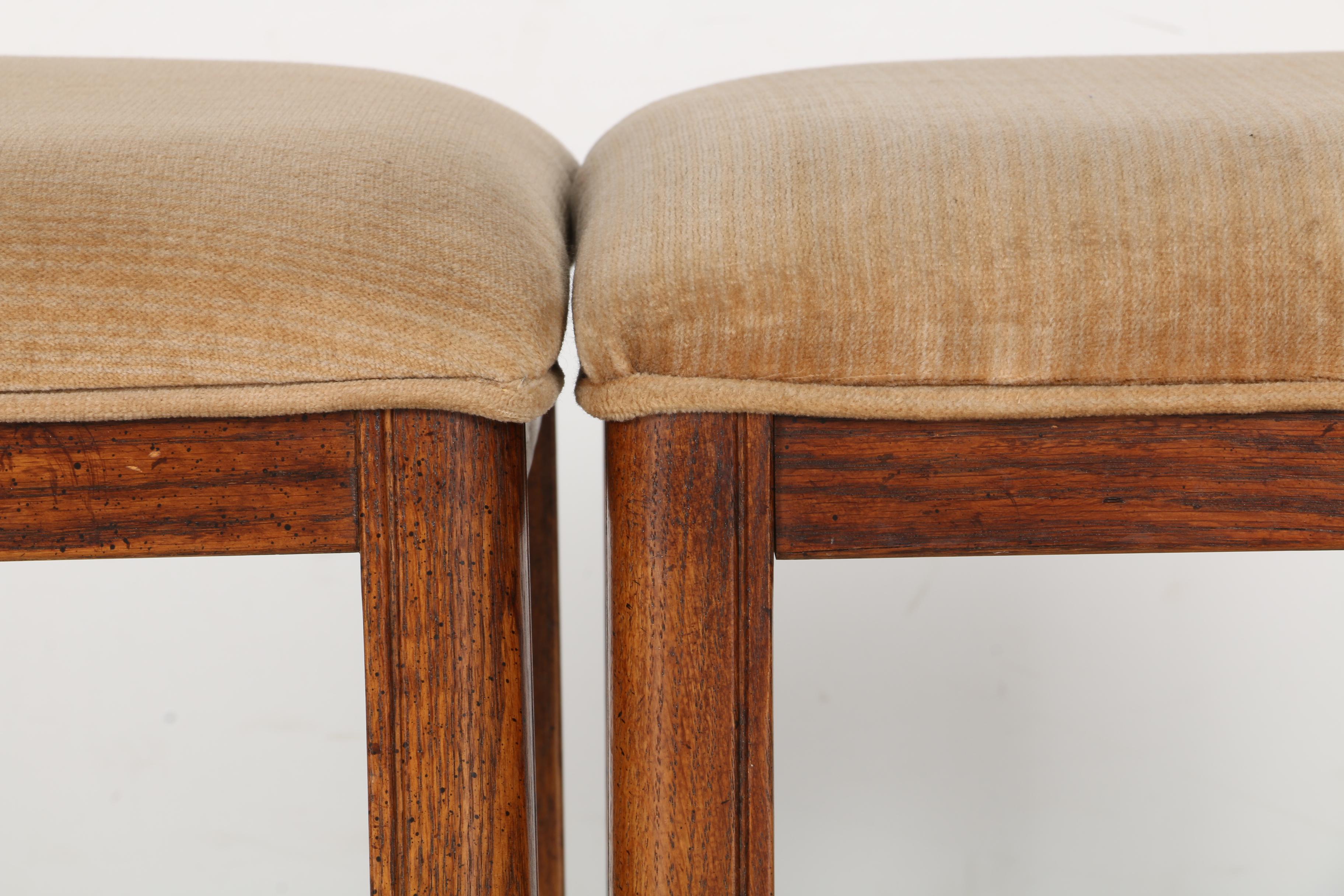 Vintage Rolling Ottomans by Stanley Furniture