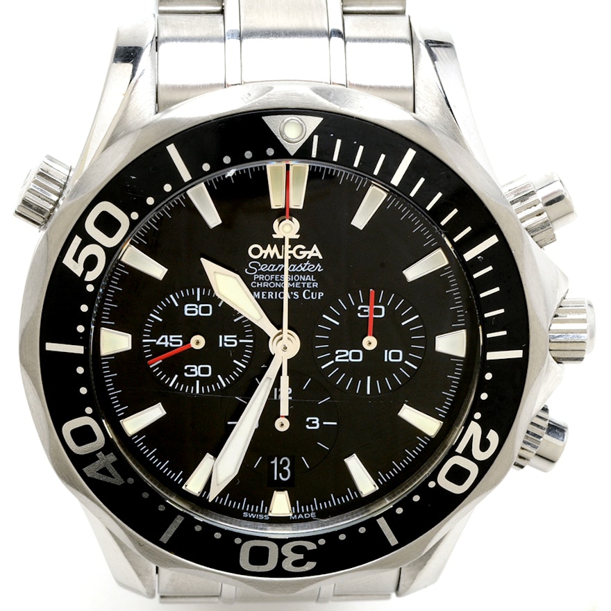 Men's Omega Seamaster Chronograph AMERICA'S CUP 41.5mm Steel Auto