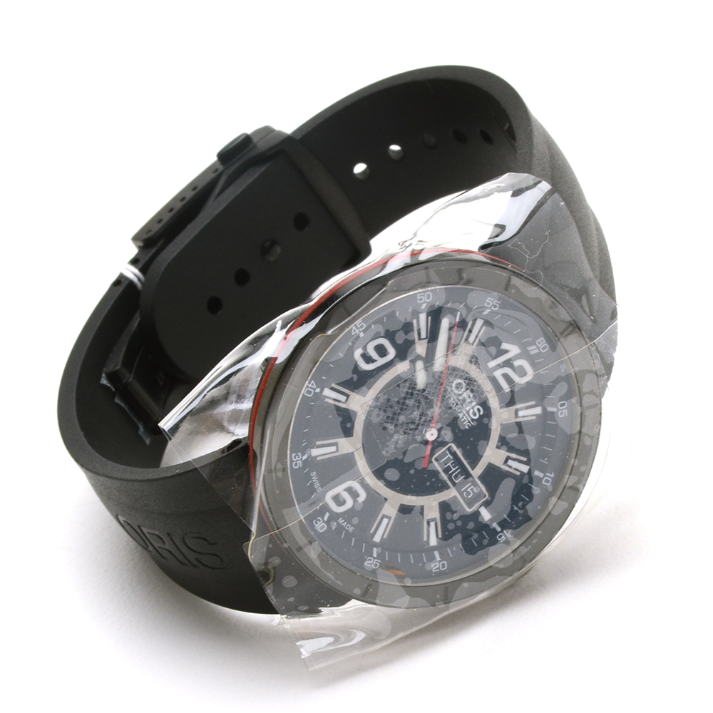 NEW Oris TT1 Day Date 43mm PVD/DLC Black Coated Steel Automatic