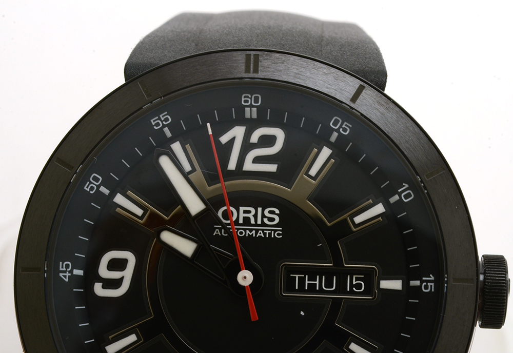 NEW Oris TT1 Day Date 43mm PVD/DLC Black Coated Steel Automatic