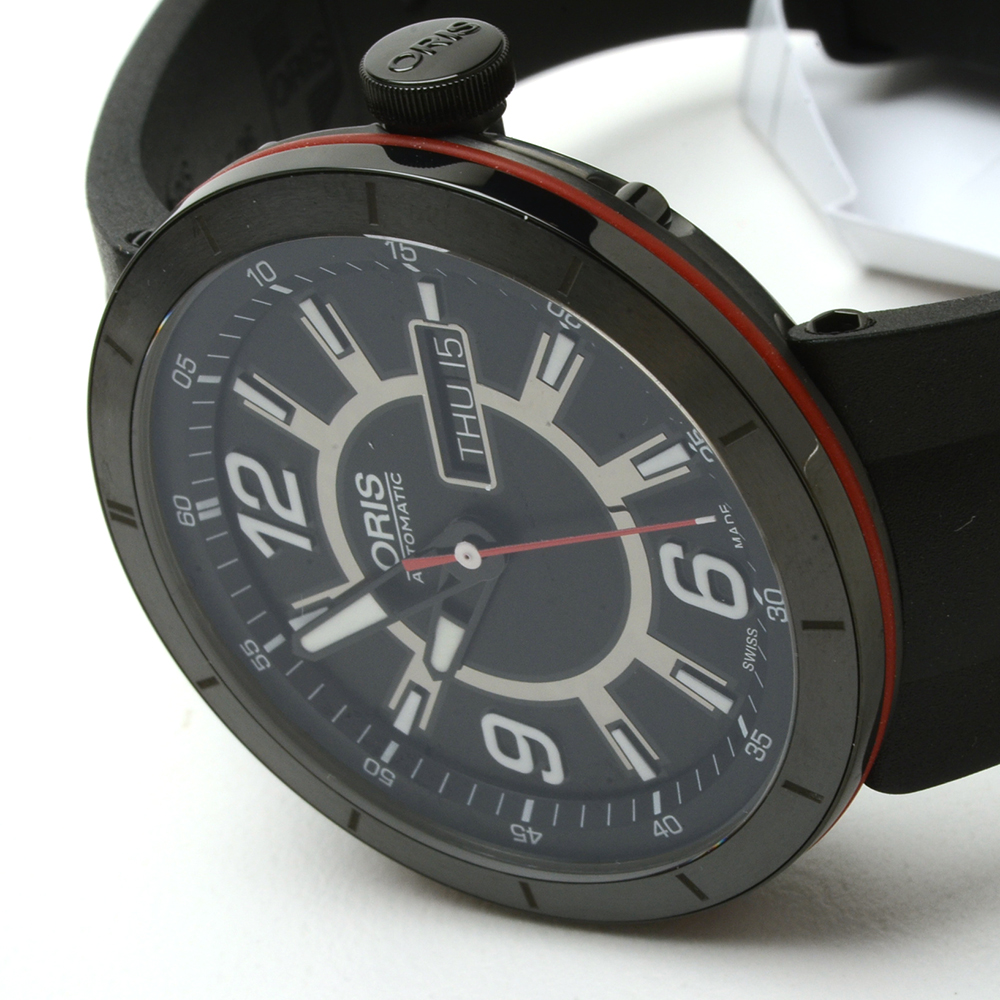 NEW Oris TT1 Day Date 43mm PVD/DLC Black Coated Steel Automatic