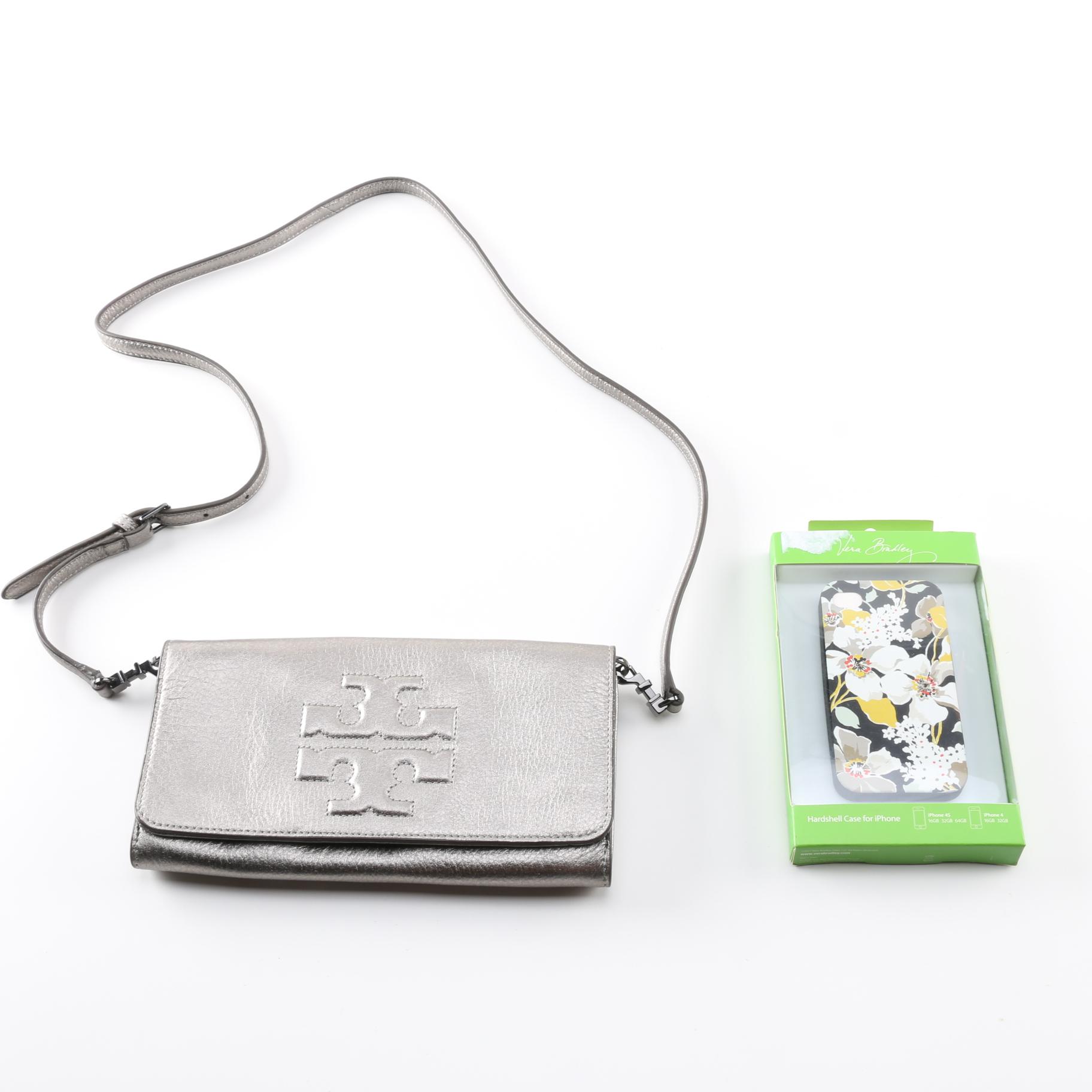 Tory Burch Cross body Bag and Vera Bradley iPhone Case