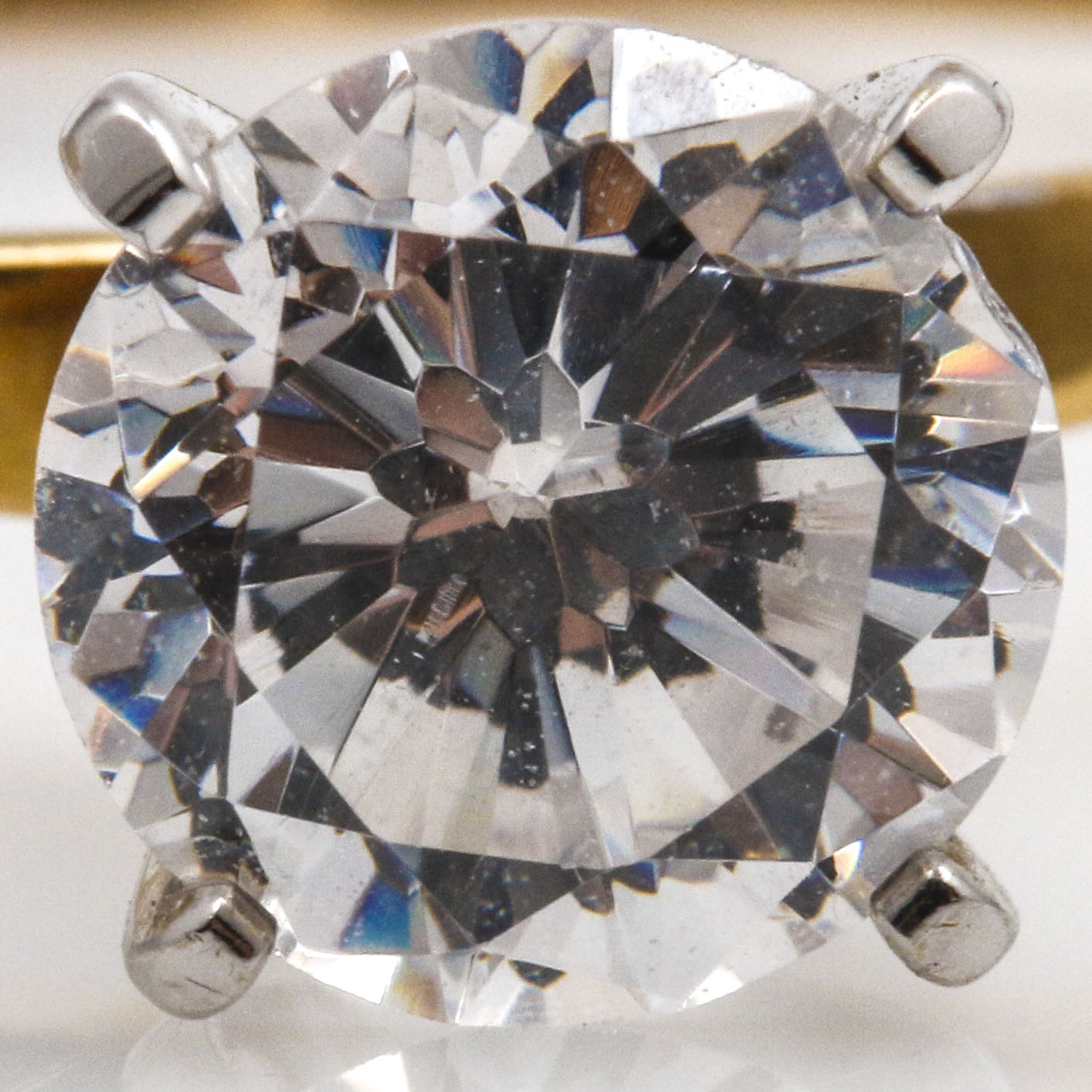 14K Yellow Gold Cubic Zirconia Ring