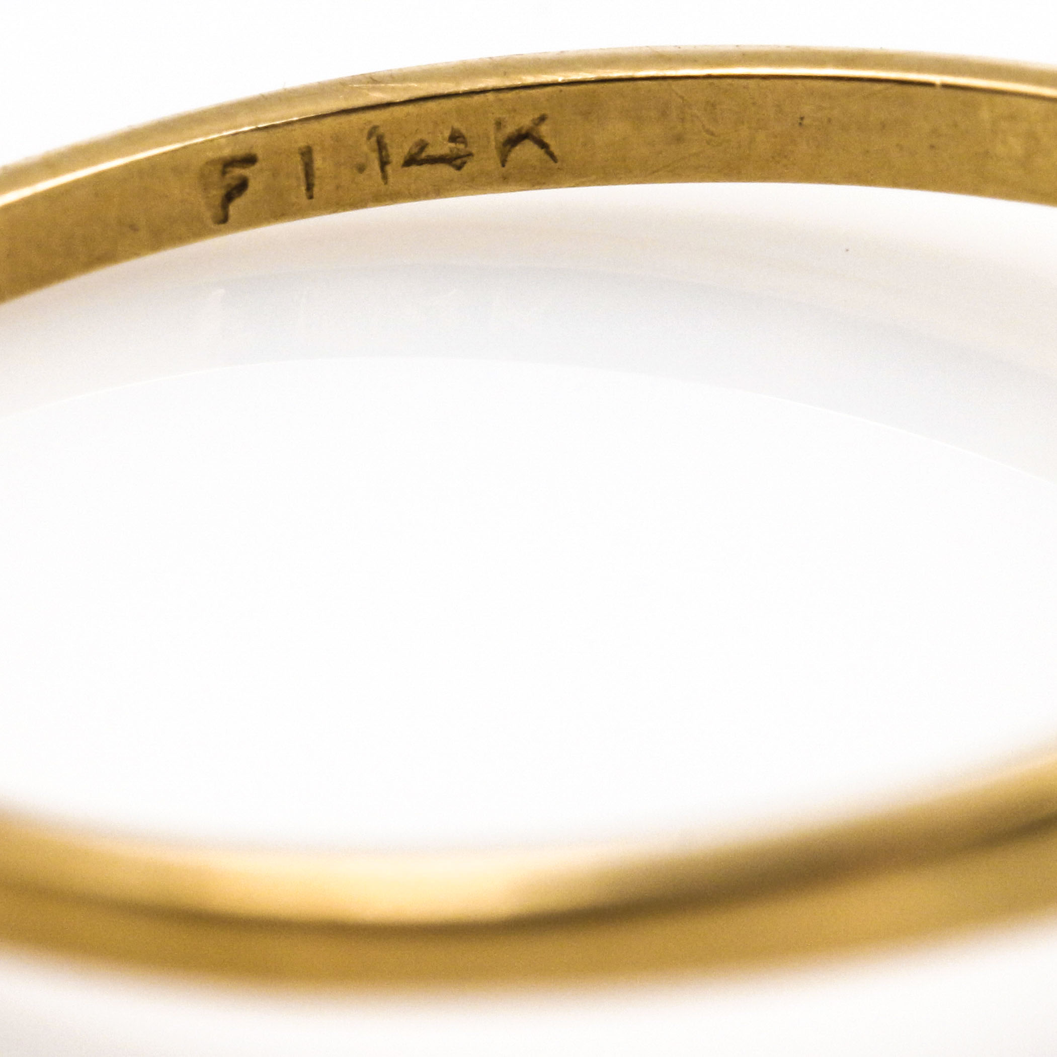 14K Yellow Gold Cubic Zirconia Ring